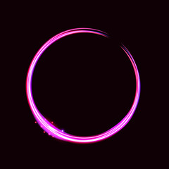 Circle Pink with Sparking Color