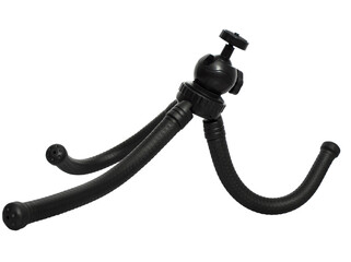 Tripod for phone, isolated on white background