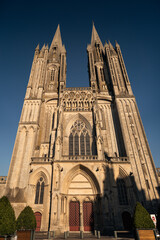 Fototapeta na wymiar Cathedral of Coutances in France.