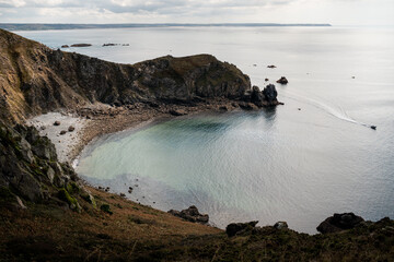 Atlantic coast of the Nez de Jobourg in France.