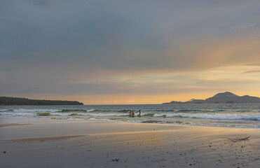 Fototapeta premium sunset at the beach