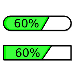 vector illustration on progress simple