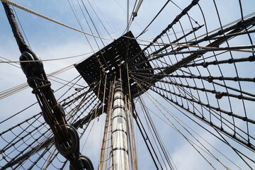 gréement de l'Hermione Rochefort