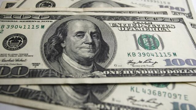 Footage from cash banknotes of the United States of America