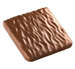Thin Chocolate. Isolated on white background. 3d illustration