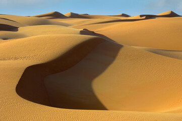 Sand formation in the Western Sahara desert 
