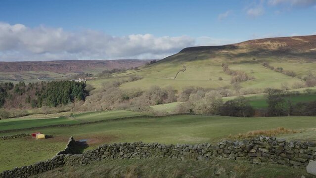 Cloud shadows racing across the hillside - Farndale in the North York Moors