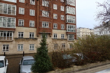 Naklejka premium houses in the city