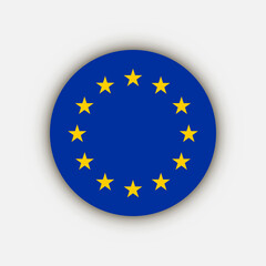 Country European Union. European Union flag. Vector illustration.