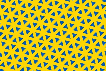 Geometric pattern in the colors of the national flag of Ukraine. The colors of Ukraine.
