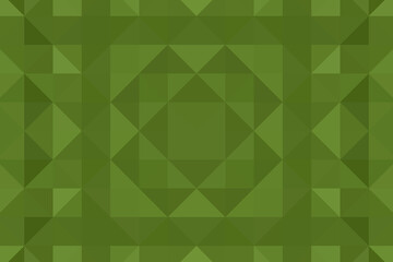 Abstract modern green background with big geometrical shapes. Pixel background