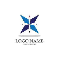 Compass Logo Template vector icon