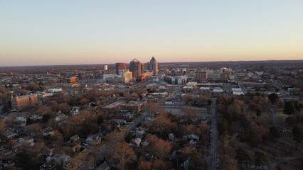 Panoramic shot of Greensboro downtown, North Carolina