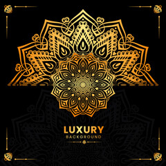 Luxury ornamental beautiful mandala background design