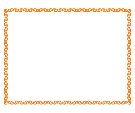 abstract artistic creative orange border