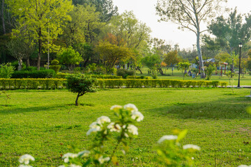 A beautiful garden in Islamabad, Pakistan 