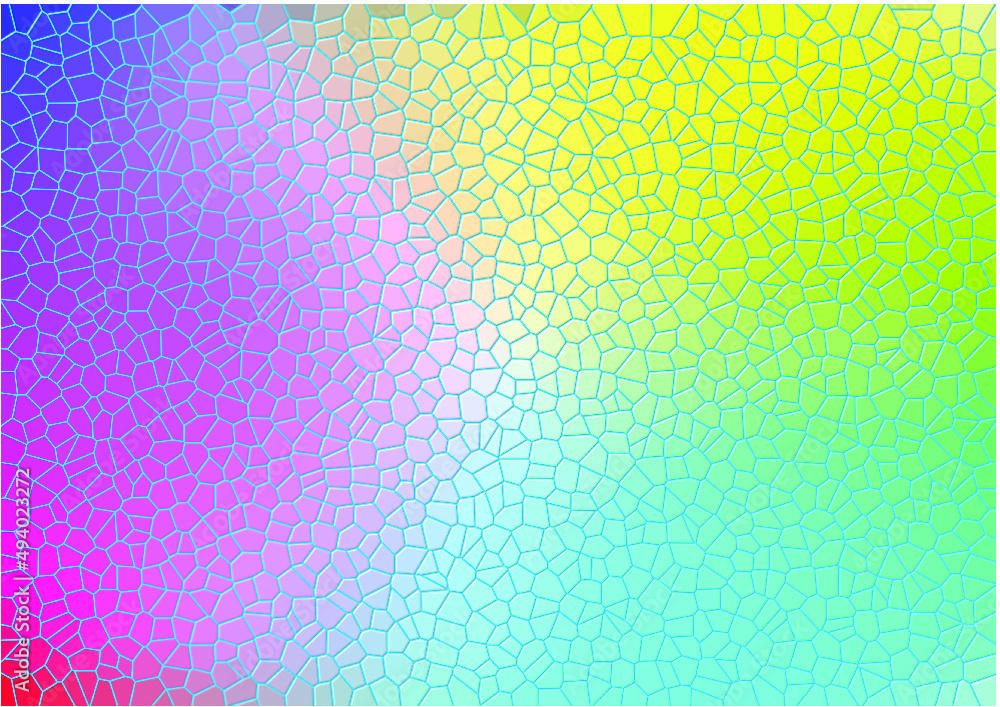 Poster vector design of snake skin pattern in various colors