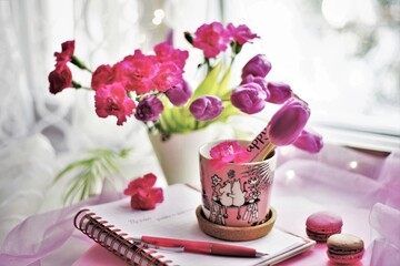 still life with flowers