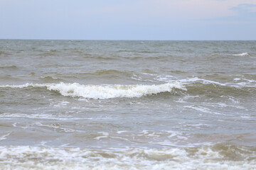 Small waves forming near shore of Baltic.