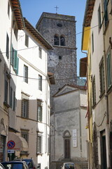 Fototapeta na wymiar Church of San Jacopo in Borgo a Mozzano in Garfagnana, Tuscany, Italy