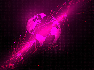 2d illustration abstract world concept