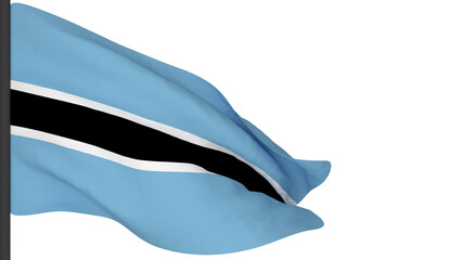 national flag background image,wind blowing flags,3d rendering,Flag of Botswana