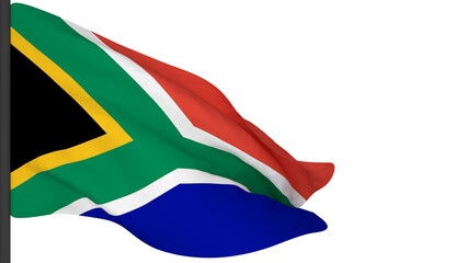 national flag background image,wind blowing flags,3d rendering,Flag of South Africa