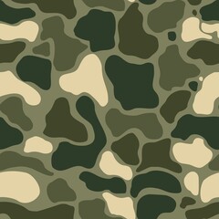 Abstraction army texture camouflage, military uniform, classic disguise pattern. Forest background.
