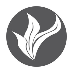 leaf logo vector ilustration design and icon
