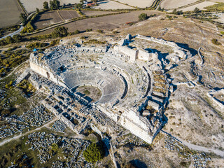 Ancient Roman Theater being excavated in the wilderness of Turkey