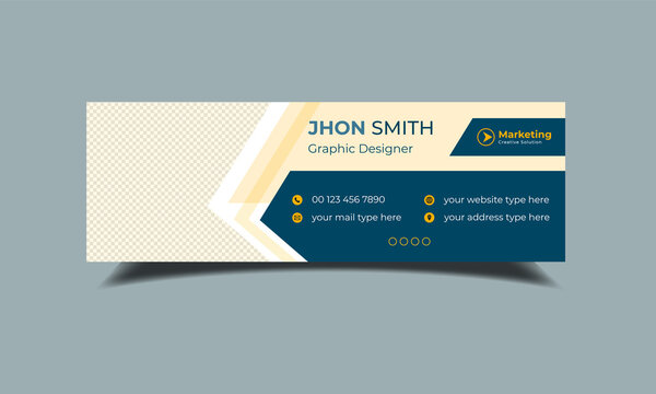 Email Signature, Corporate Email Signature Template, Web Email Signature, Email Signature Design, Modern Email Template Design