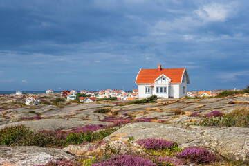 Häuser auf der Insel Käringön in Schweden