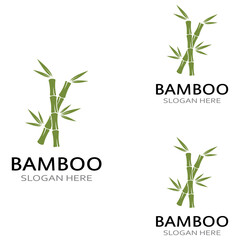 Logo of a bamboo plant or a type of hollow plant. Using a modern illustration business vector concept design