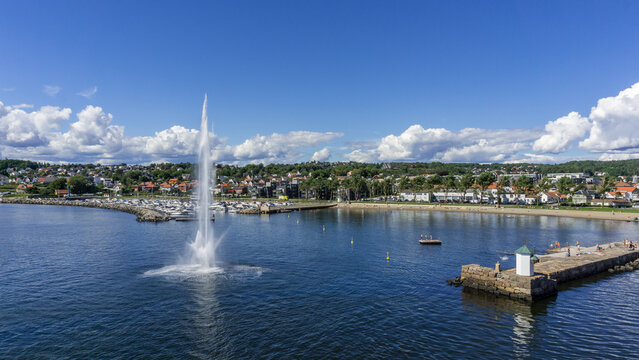 Moss, Norway during Summer