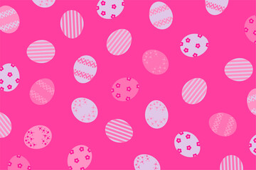 Easter pattern with colorful easter eggs.