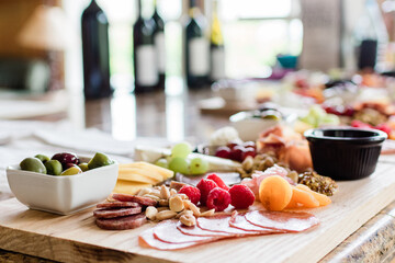 Charcuterie board to pair with wine.