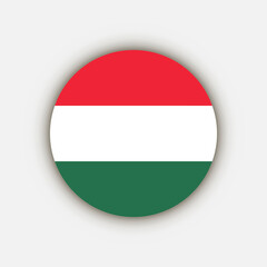 Obraz premium Country Hungary. Hungary flag. Vector illustration.