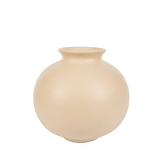 ceramic vase decorative isolated on white