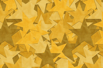 Gold stars background for success message