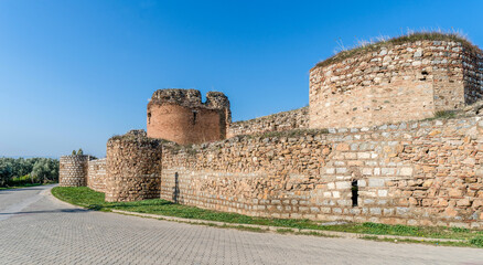 Fototapeta na wymiar wall of the castle