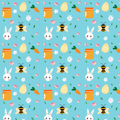Easter seamless patterns. Spring pattern for banners, posters, cover design templates, social media stories wallpapers and greeting cards.