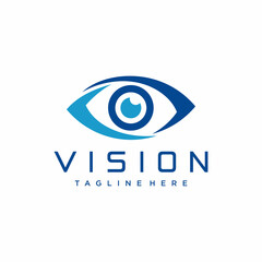 Modern vision logo design vector image
