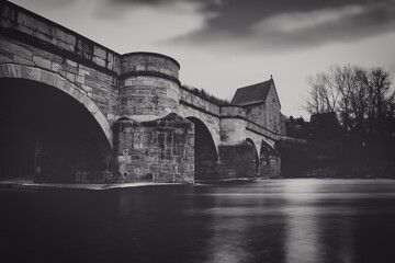 medieval stone made arch bridge