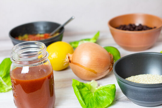 Veggie Taco Lettuce Wrap Prep