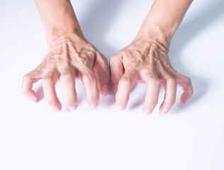 Fototapeta premium Skin of both hands and finger gestures