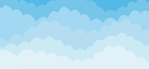 Fototapeta na wymiar clouds in the sky illustration