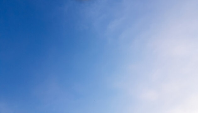 Beautiful white and blue sky.. Skyscape Photo.
