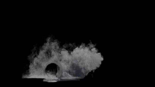 Car wheel speed smoke, Alpha Channel