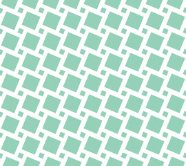 Abstract geometric pattern. A seamless vector background. White and green ornament. Graphic modern pattern. Simple lattice graphic design