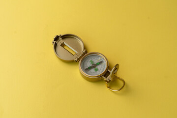 symbol of navigation and travel, the vintage compas showing the way forward